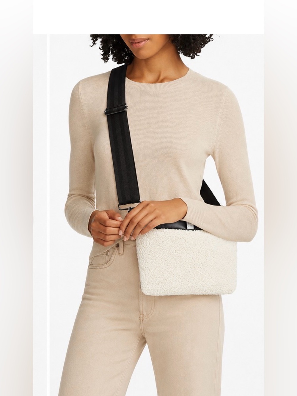 Think Royln Deluxe Sherpa Bum Crossbody Bag NWOT